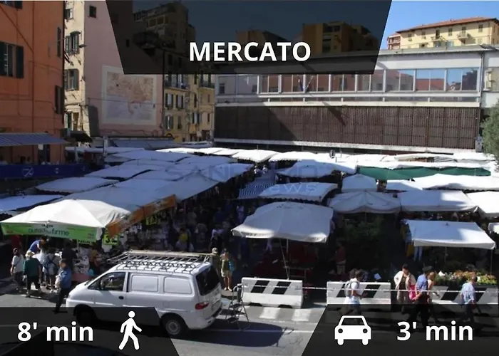 Appartamento Mansarda In Pieno Centro - 500mt Da Ariston E Ciclabile Sanremo